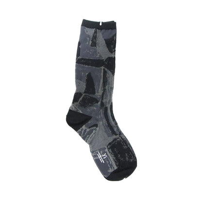 Y's 幾何学柄 ソックス / CUBISM DESIGN SOCKS ショート丈 コットン