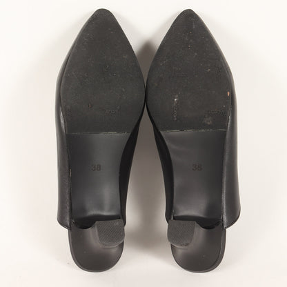 24秋冬 ウエスタン ミュール / サンダル ポインテッドトゥ ステッチ レザー