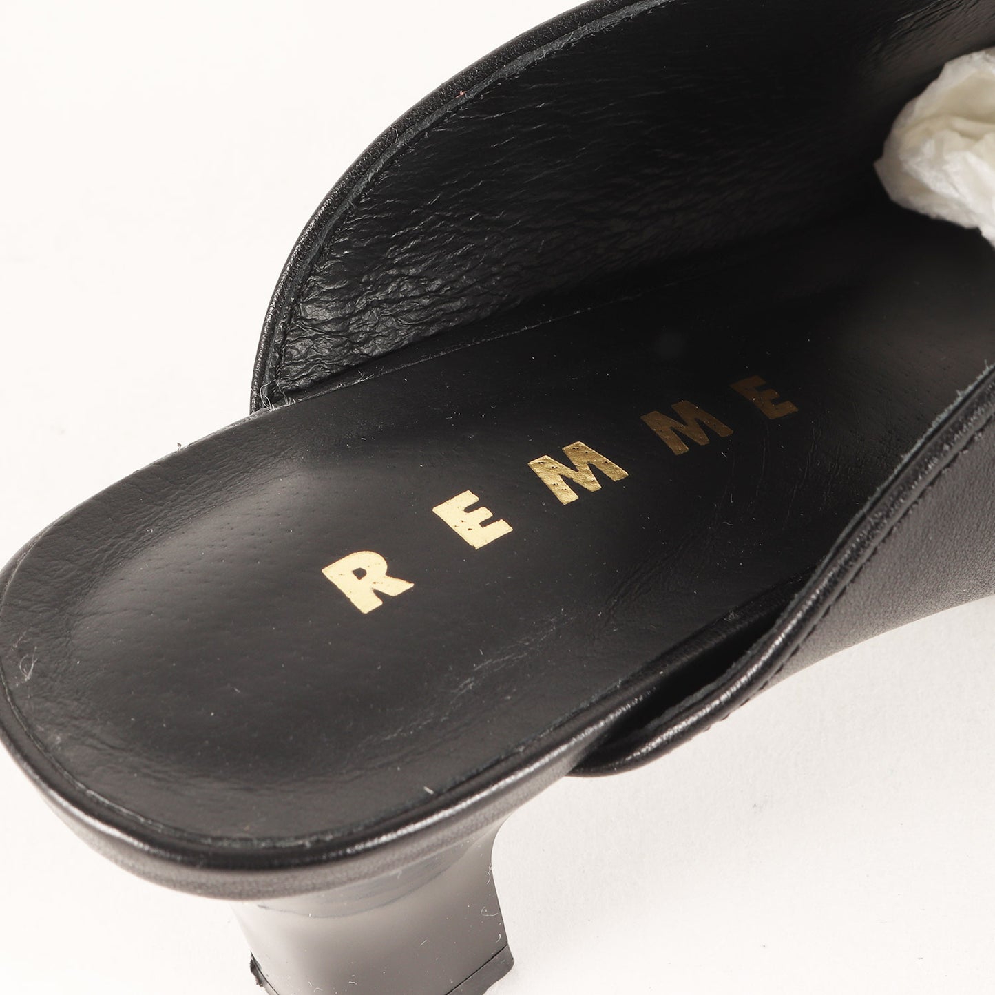 24秋冬 ウエスタン ミュール / サンダル ポインテッドトゥ ステッチ レザー