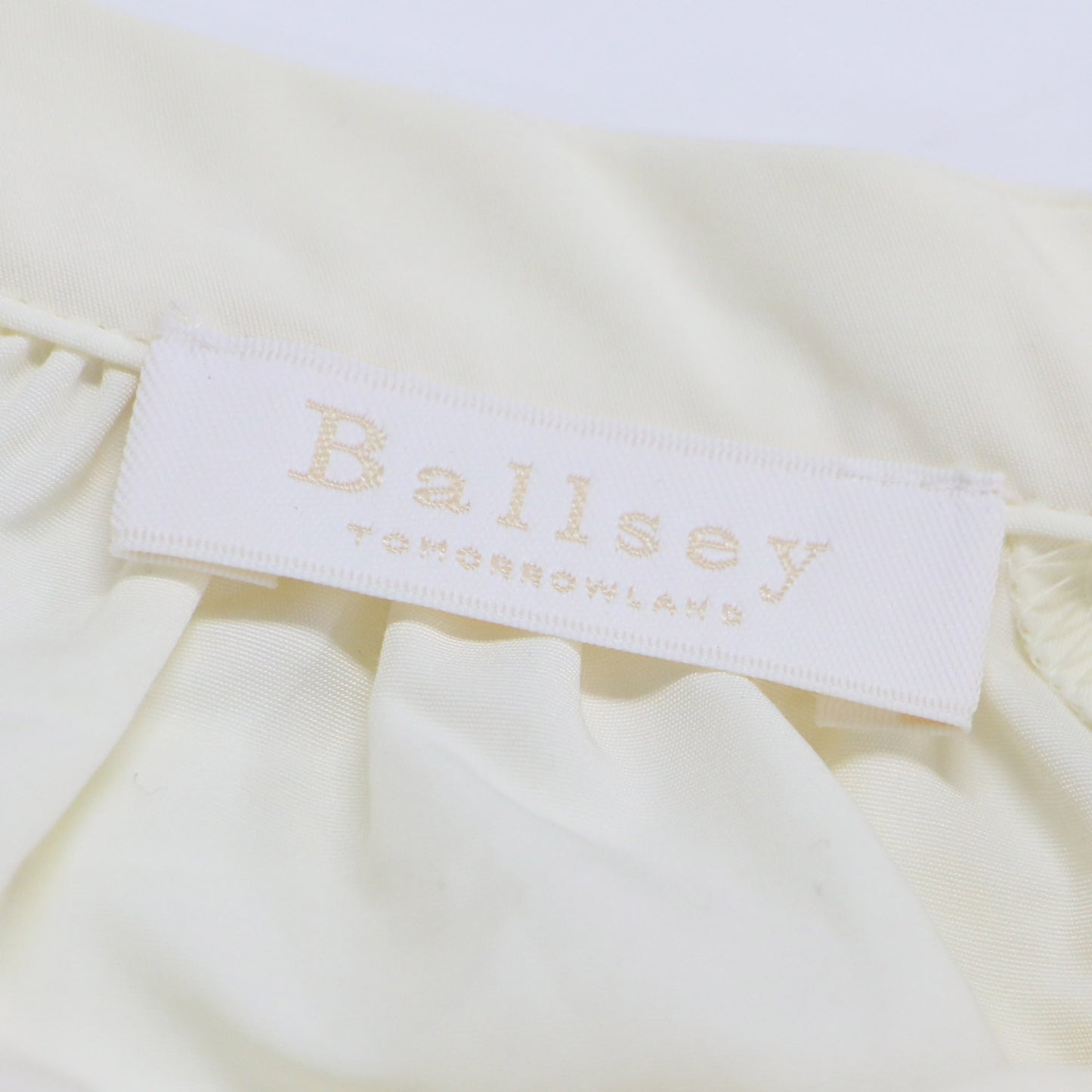 23秋冬 ポリステル コットン タフタ ギャザー ブラウス / シャツ プルオーバー 長袖 スタンドカラー