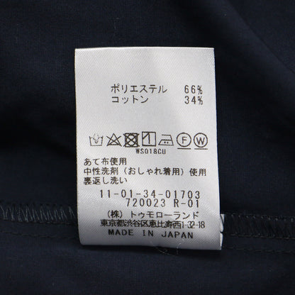 23秋冬 ポリステル コットン タフタ ギャザー ブラウス / シャツ プルオーバー 長袖 スタンドカラー