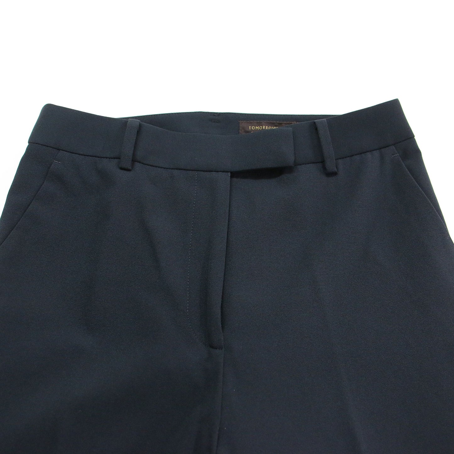 22春夏 ドレイピーオックス テーパード クロップド パンツ / スラックス センタープレス