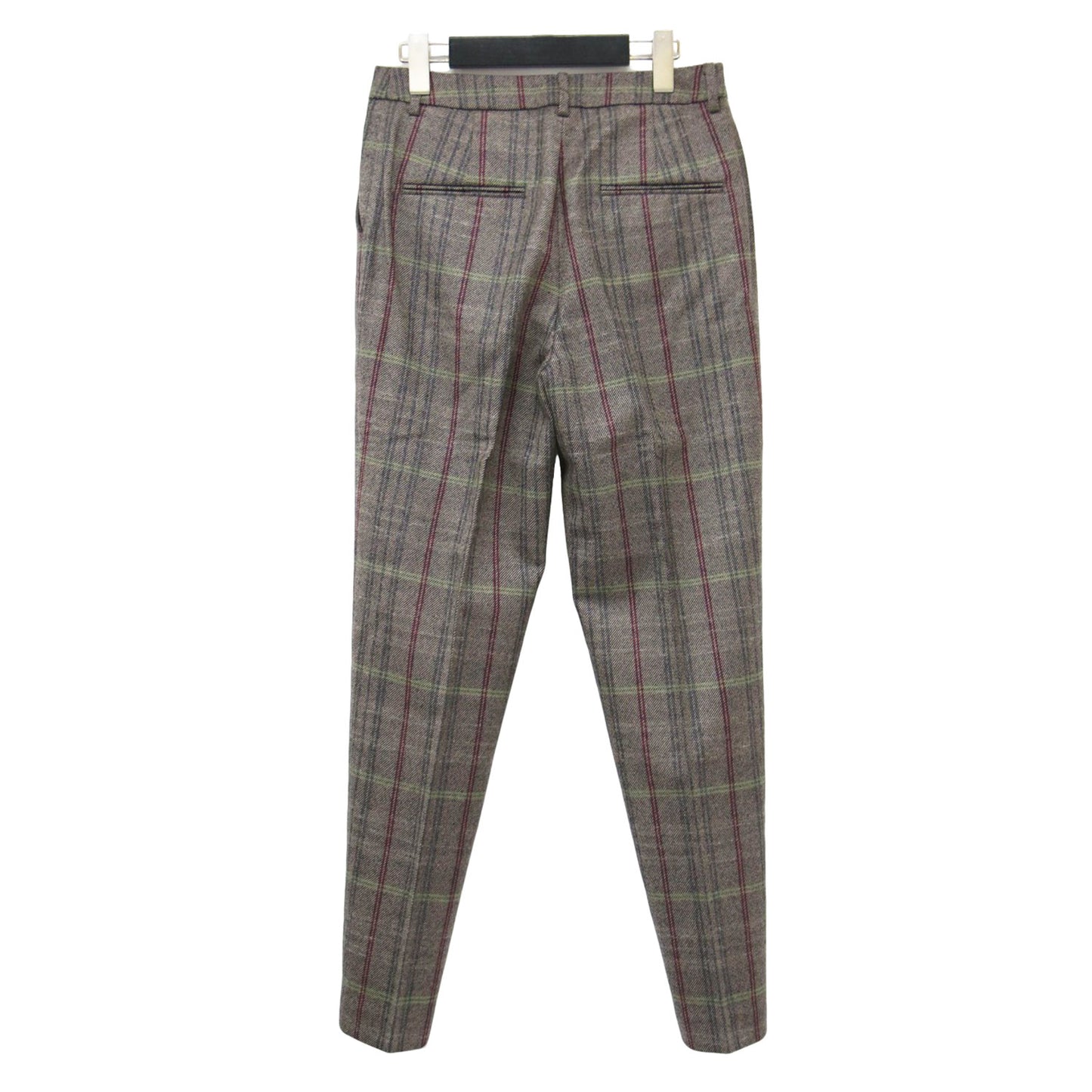 22秋冬 ケンピ タータンチェック ペンシルパンツ / スラックス スリム テーパード ウール