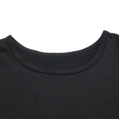 25春夏 ティアード キリカエ クルーネック Tシャツ / カットソー クルーネック ハーフスリーブ フリル コットン