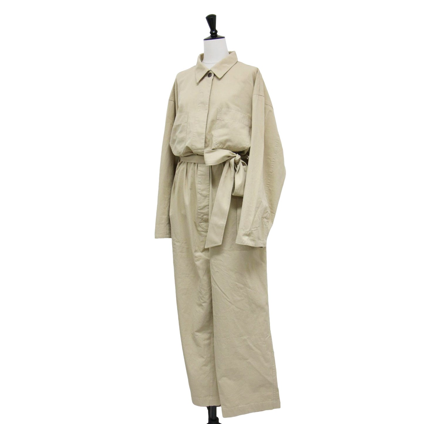 × Spick&Span 別注 25春夏 ジャンプスーツ / オールインワン パンツ 長袖 オーバーサイズ コットン