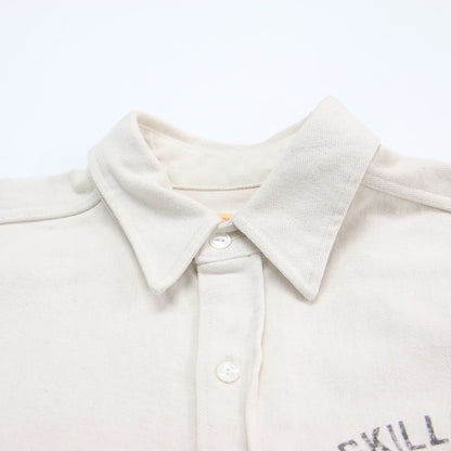 × JOURNAL STANDARD relume 別注 22秋冬 ハンドプリント シャツ / ジャケット 長袖 オーバーサイズ レタリング 厚手 コットン