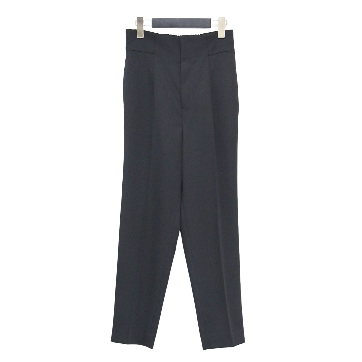 24秋冬 ハイウエスト テーパード パンツ / スラックス センタープレス ストレッチ