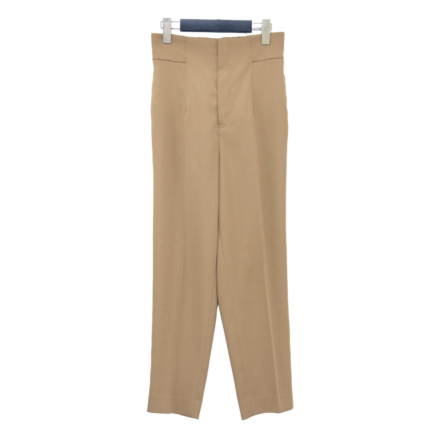 24秋冬 ハイウエスト テーパード パンツ / スラックス センタープレス ストレッチ