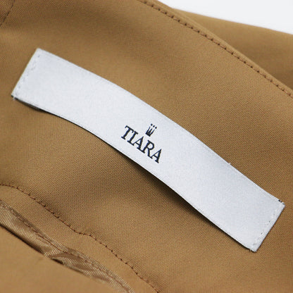 24秋冬 ハイウエスト テーパード パンツ / スラックス センタープレス ストレッチ