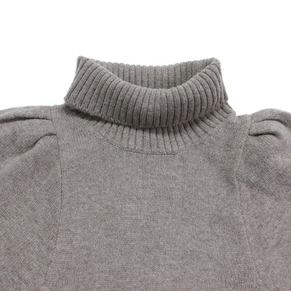 × Plage 別注 21秋冬 パフスリーブ ハイネック ニット / プルオーバー 長袖 タートルネック ウール