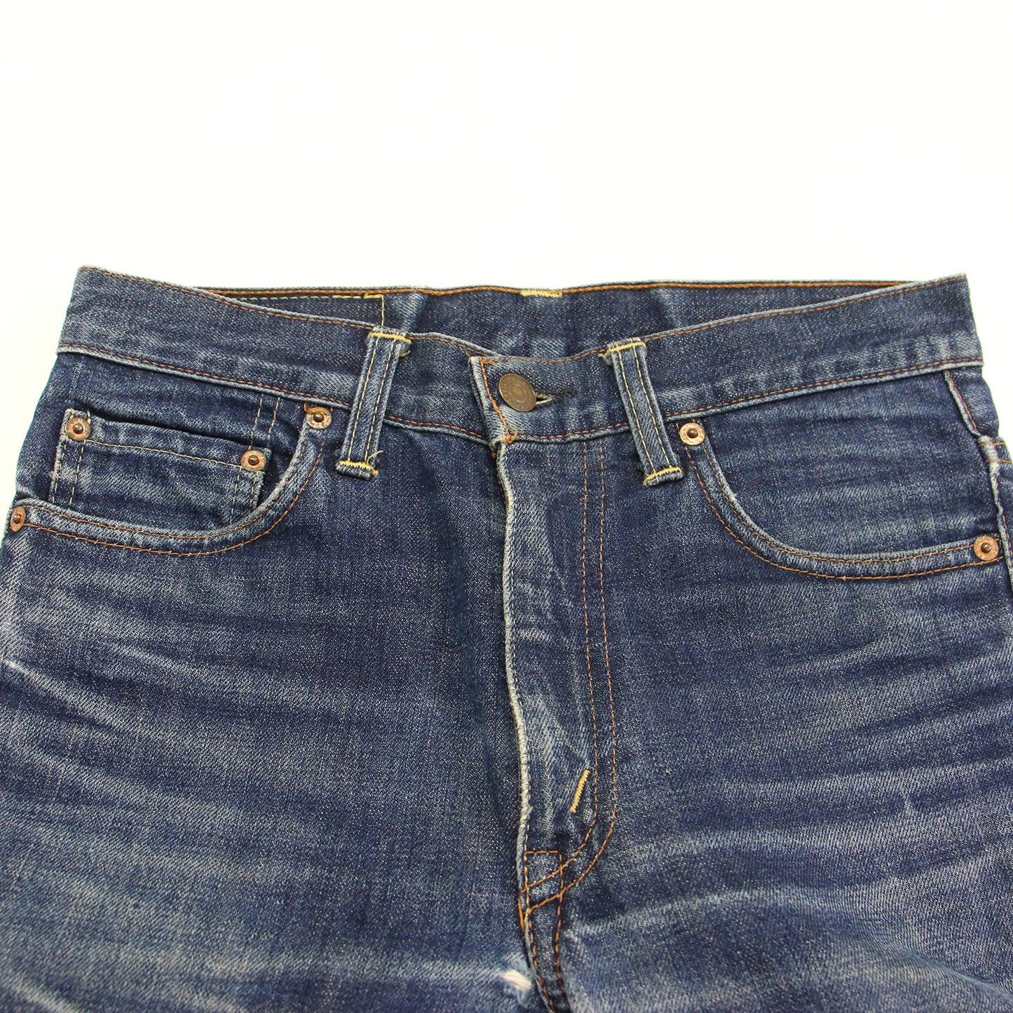 Levis リメイク カットオフ デニムパンツ / ジーンズ セミフレア リーバイス