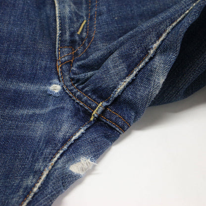Levis リメイク カットオフ デニムパンツ / ジーンズ セミフレア リーバイス