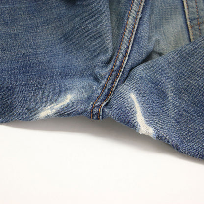 Levis リメイク カットオフ デニムパンツ / ジーンズ セミフレア リーバイス