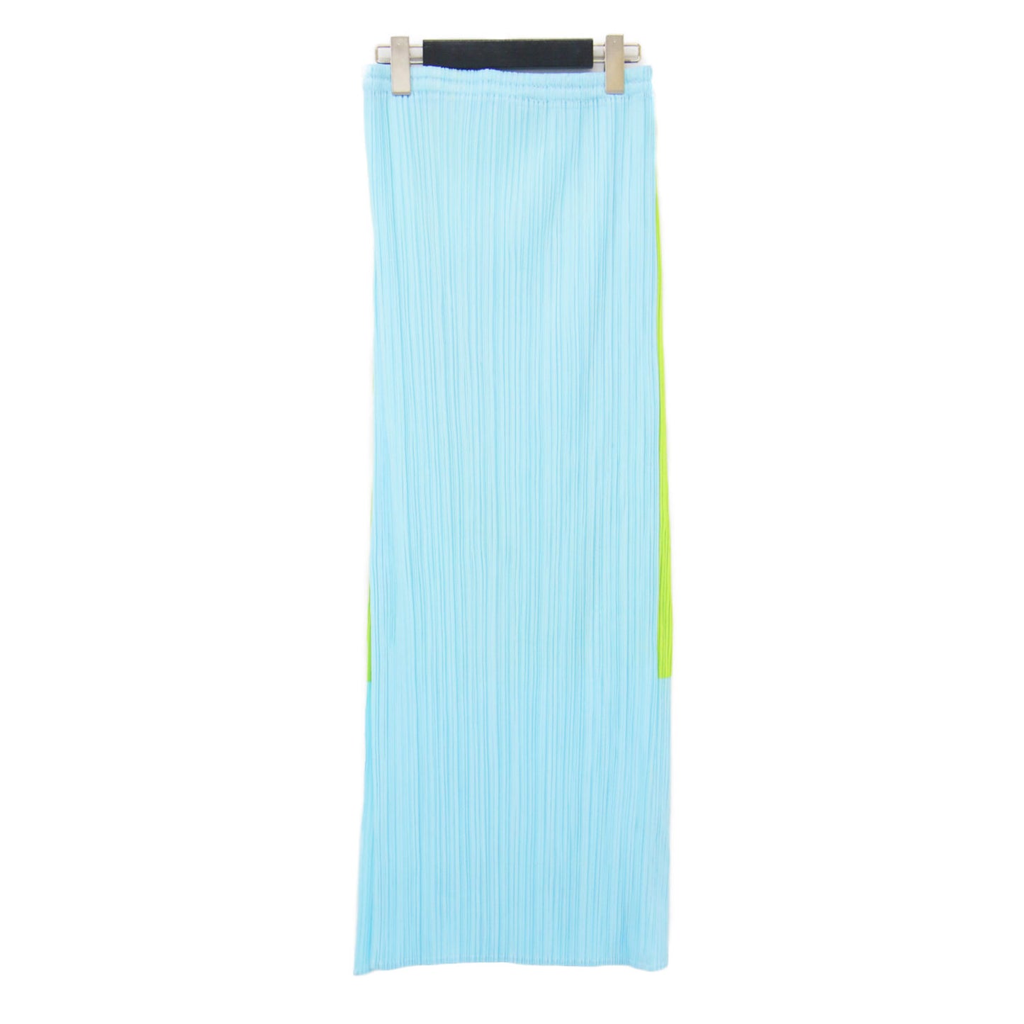 プリーツ カーネーション プリント ロング スカート / ラップ ウエストゴム 配色 花柄