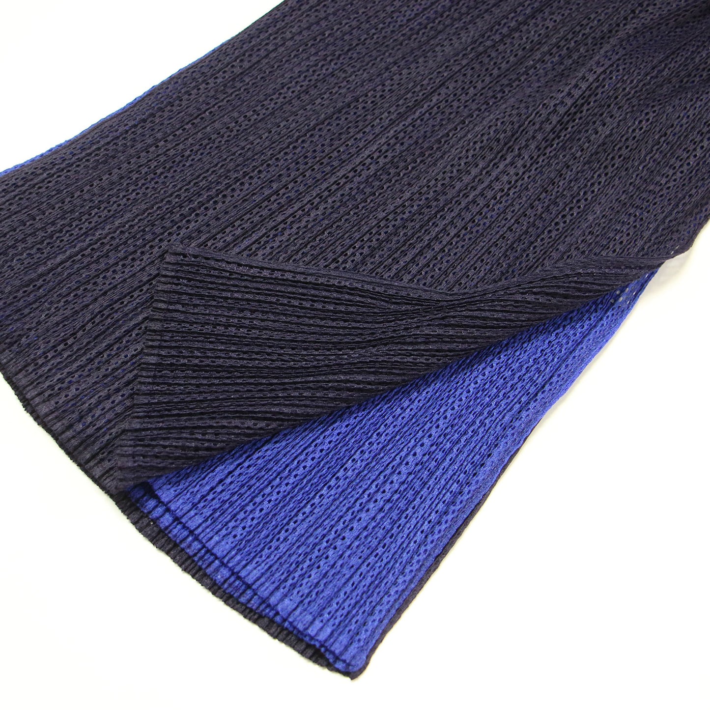 プリーツ メッシュ ノースリーブ プルオーバー / タンクトップ Uネック レイヤード