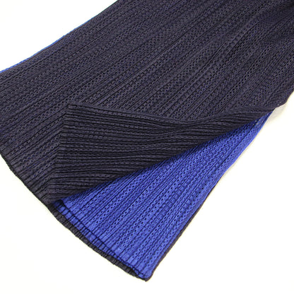 プリーツ メッシュ ノースリーブ プルオーバー / タンクトップ Uネック レイヤード