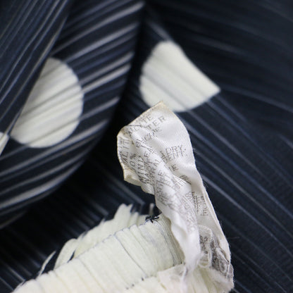 ドット柄 プリーツ パンツ / イージーパンツ ストレート 水玉 プリント