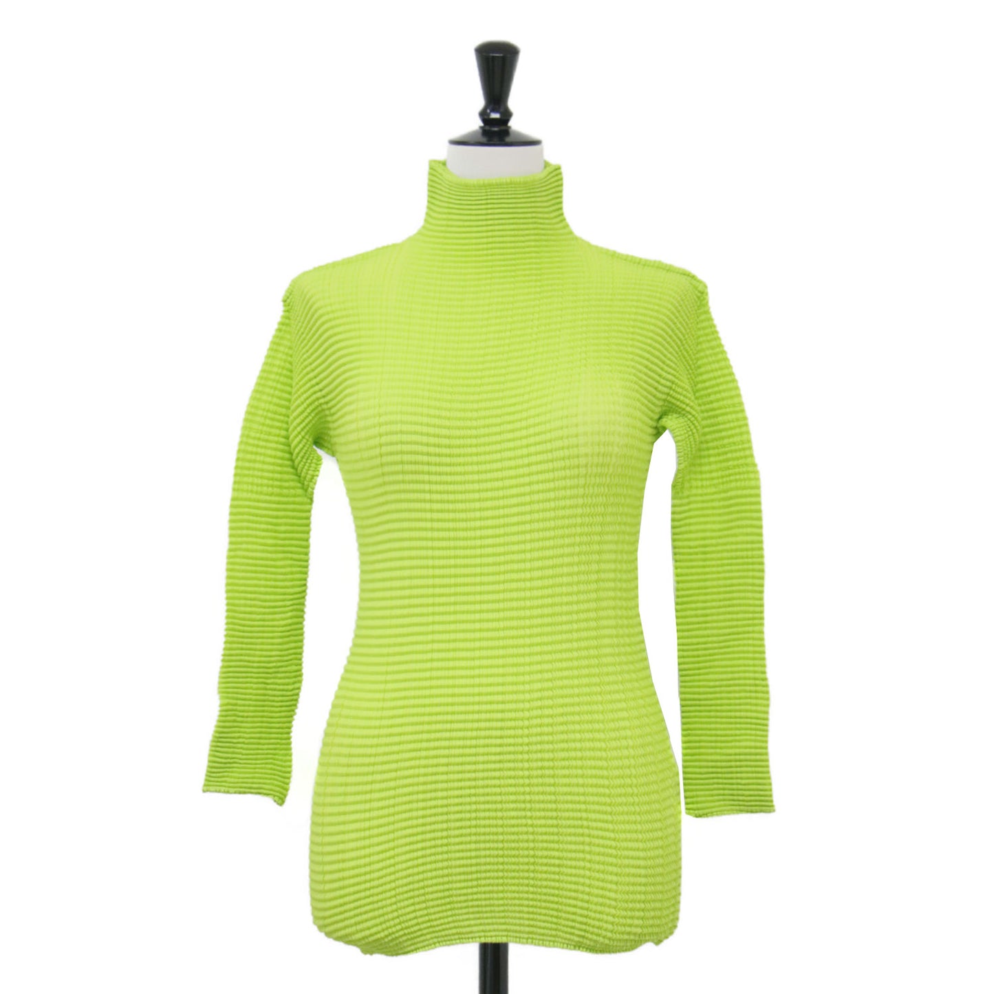 プリーツ ハイネック プルオーバー / カットソー ブラウス 長袖