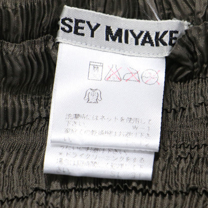 プリーツ シャーリング ミディ スカート / Aライン ウエストゴム