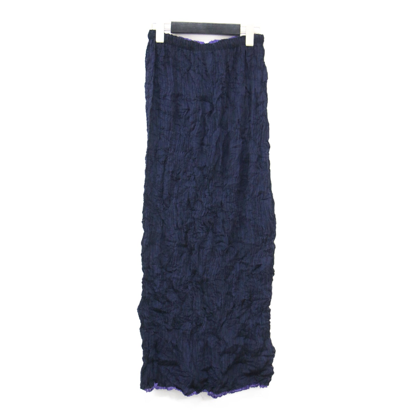 プリーツ レイヤード ロング スカート / マキシ タイト ウエストゴム ドロスト 配色