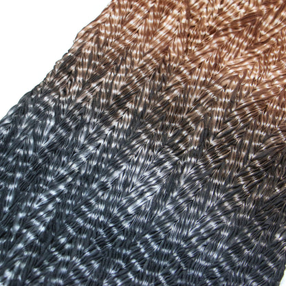 プリーツ グラデーション セーラーカラー ワンピース / チュニック ミニ丈 半袖 Vネック