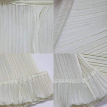 プリーツ オープンカラー シャツ / ブラウス 長袖 開襟