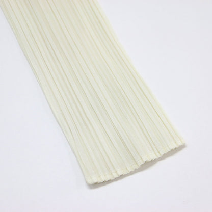 プリーツ オープンカラー シャツ / ブラウス 長袖 開襟