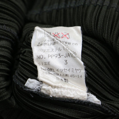 プリーツ ジップ ロング ワンピース / マキシ 長袖 襟付き Iライン