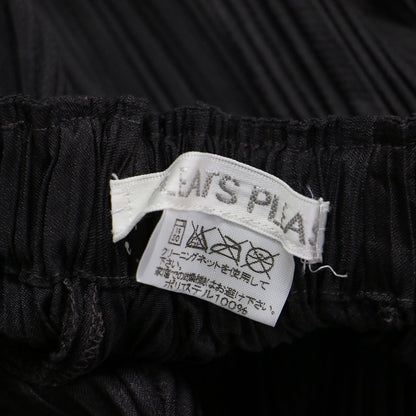 プリーツ サイドライン アシンメトリー スカート / ミディ丈 フレア ウエストゴム