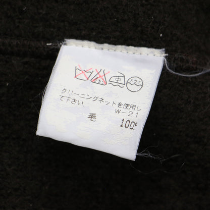 圧縮ウール ロング コート / ニット オーバーサイズ