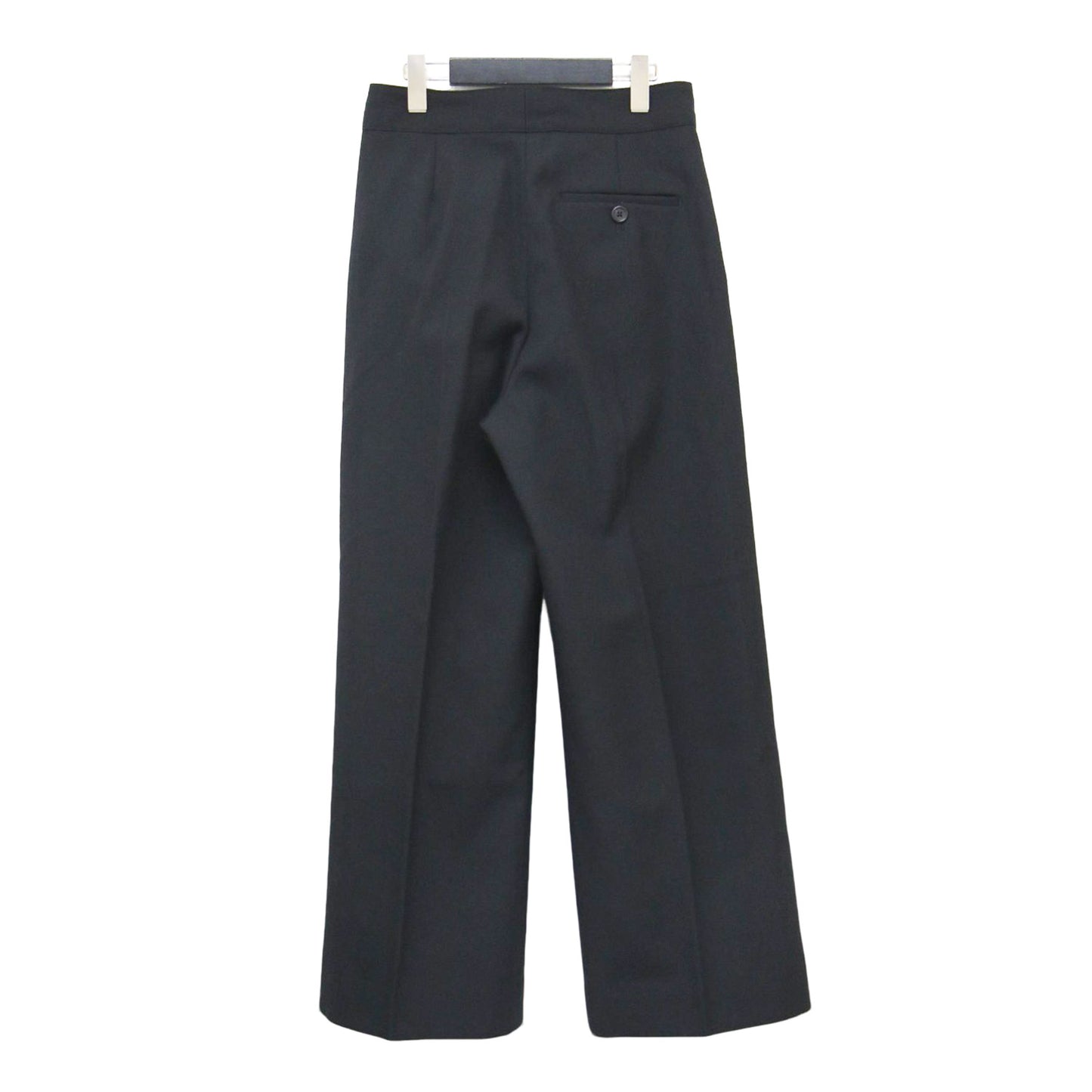 23秋冬 ウール ギャバジン トラウザーズ / WOOL GABARDINE TROUSERS パンツ ワイド タック ハイウエスト