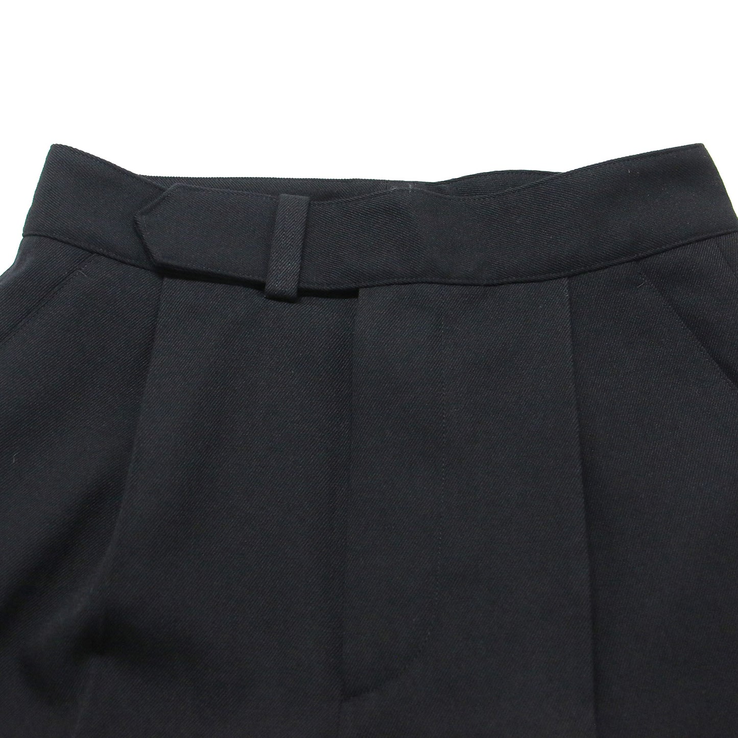 23秋冬 ウール ギャバジン トラウザーズ / WOOL GABARDINE TROUSERS パンツ ワイド タック ハイウエスト