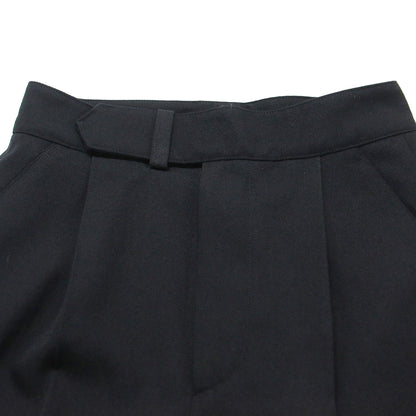 23秋冬 ウール ギャバジン トラウザーズ / WOOL GABARDINE TROUSERS パンツ ワイド タック ハイウエスト