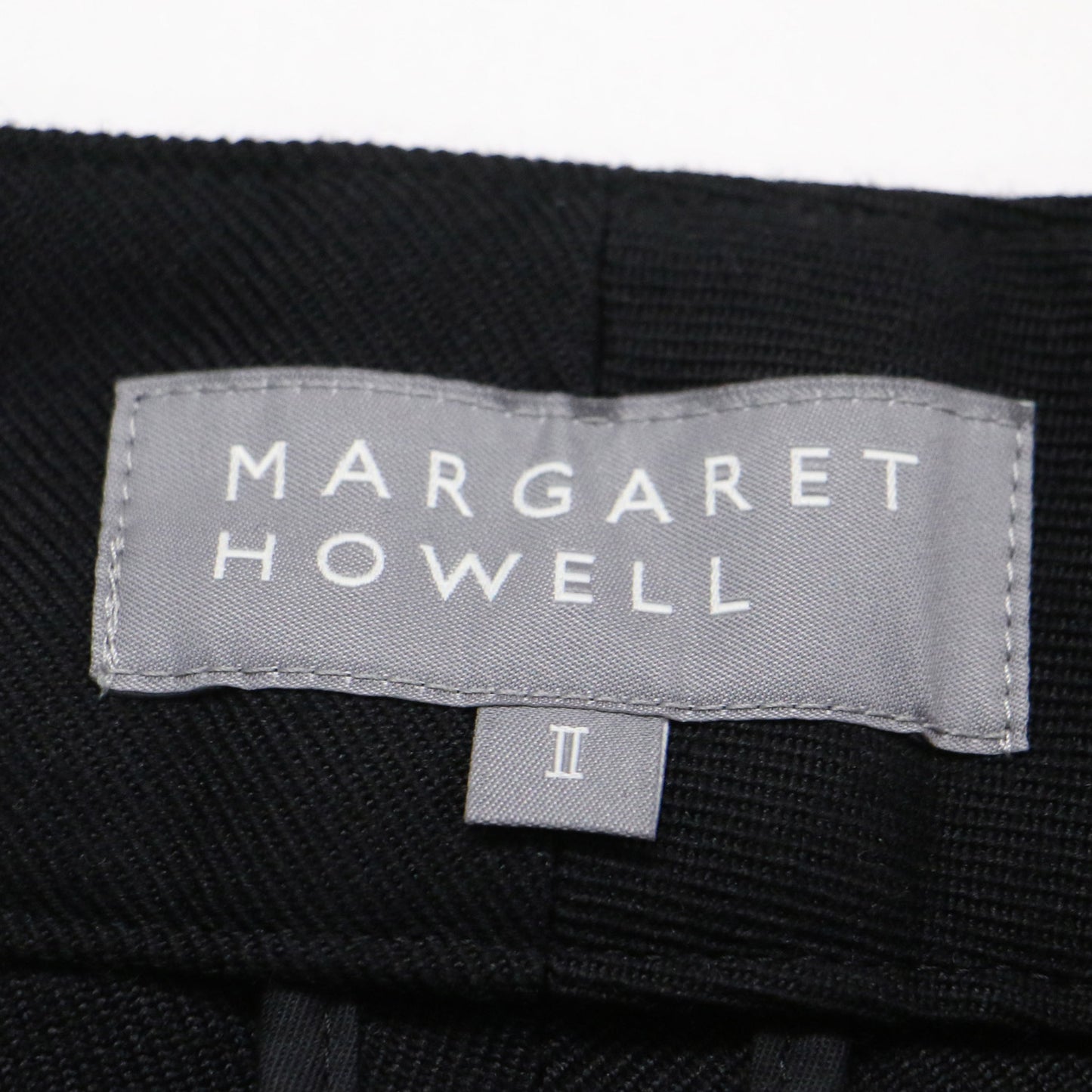 23秋冬 ウール ギャバジン トラウザーズ / WOOL GABARDINE TROUSERS パンツ ワイド タック ハイウエスト