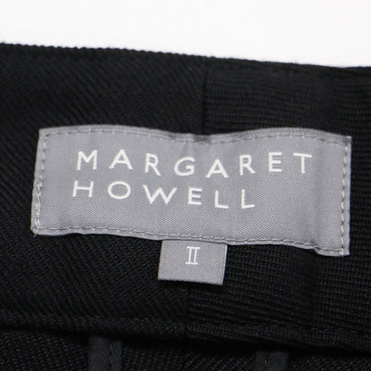 23秋冬 ウール ギャバジン トラウザーズ / WOOL GABARDINE TROUSERS パンツ ワイド タック ハイウエスト