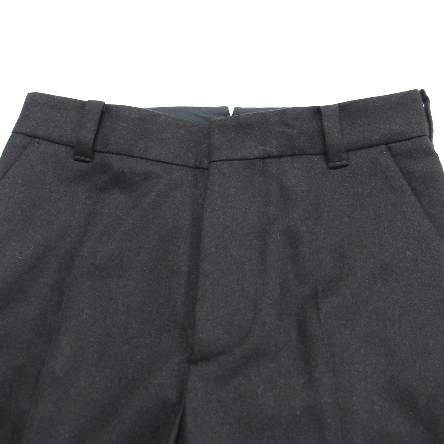 ウール テーパード パンツ / トラウザーズ スラックス ハイウエスト センタープレス