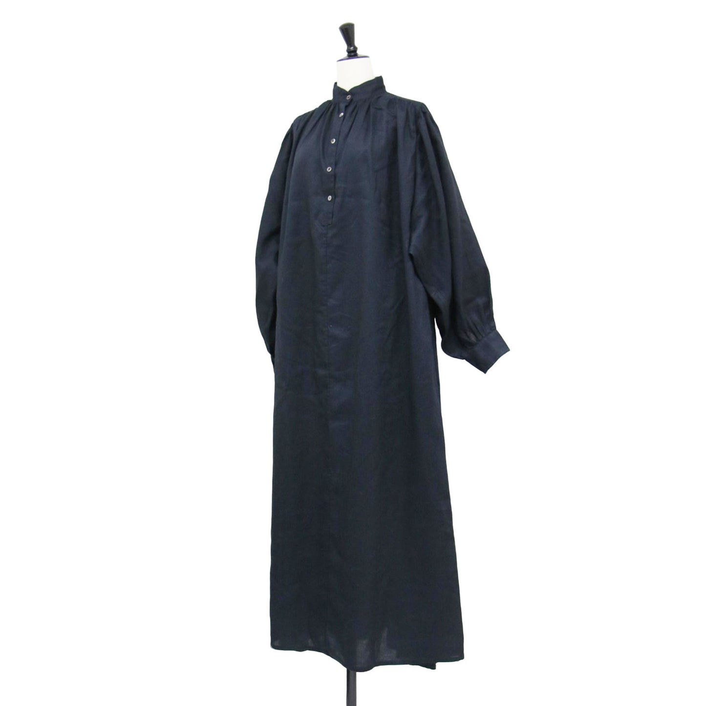 × Ron Herman 24春夏 カフタン ドレス / Kaftan Dress ワンピース 長袖 スタンドカラー ボリュームスリーブ ギャザー