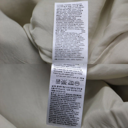 24春夏 コットン ツイル トレンチコート / Sabbia ロング スタンドカラー オーバーサイズ ベルト付き