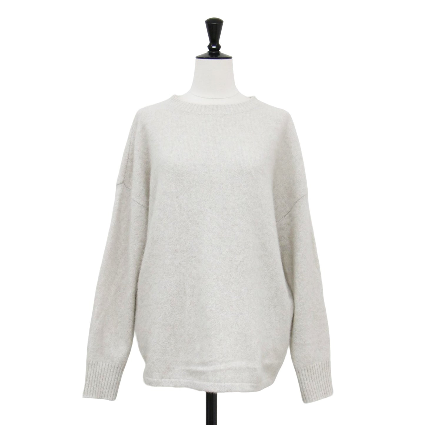 22秋冬 ウール フォックス クルーネック ニット / セーター プルオーバー 長袖