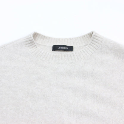 22秋冬 ウール フォックス クルーネック ニット / セーター プルオーバー 長袖