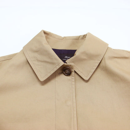 Primary Navy Label ボンディング ステンカラー コート / ジャケット ミドル丈 Aライン コットン