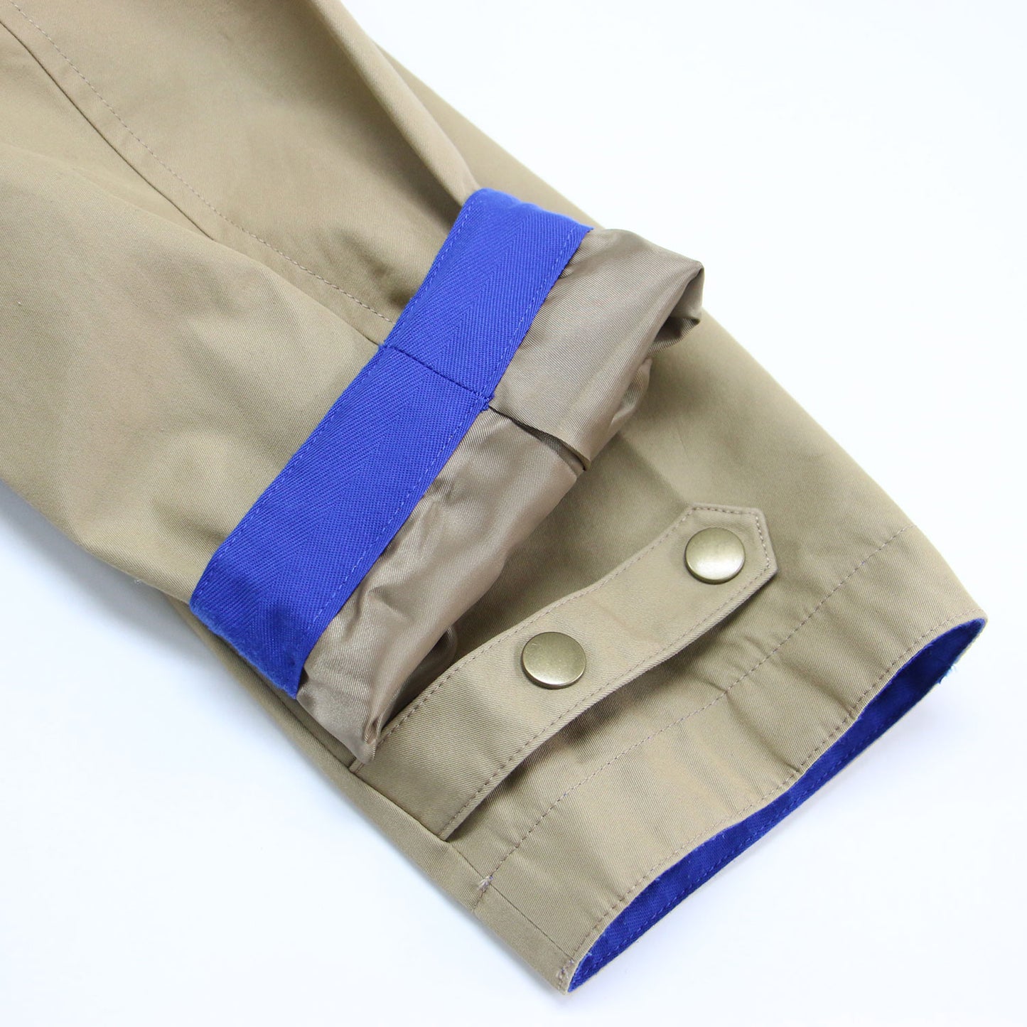 Primary Navy Label ボンディング ステンカラー コート / ジャケット ミドル丈 Aライン コットン