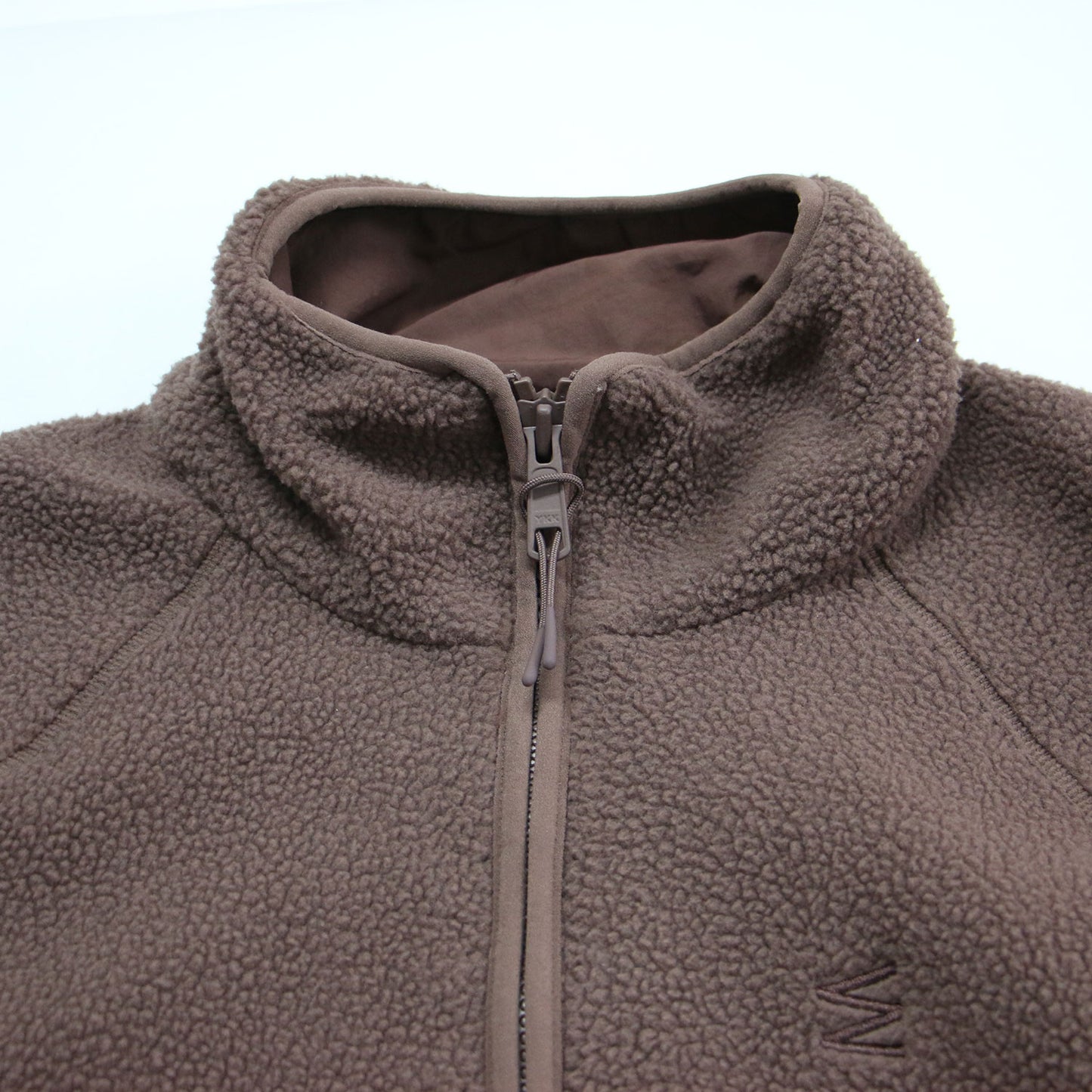 25秋冬 フリース ジップアップ ブルゾン / ジャケット スタンドカラー ラグランスリーブ オーバーサイズ