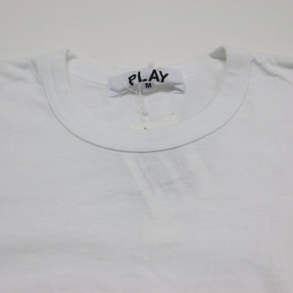 ハート ロゴ プリント 長袖 Tシャツ / カットソー クルーネック ロングスリーブ コットン