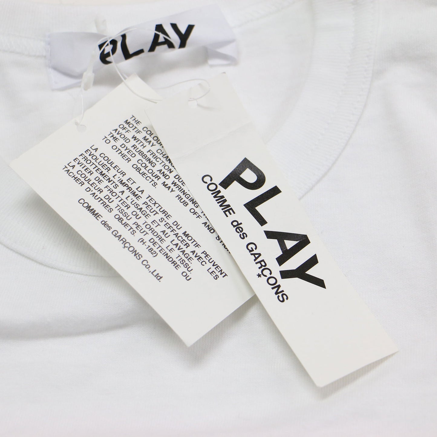 ハート ロゴ プリント 長袖 Tシャツ / カットソー クルーネック ロングスリーブ コットン