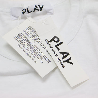 ハート ロゴ プリント 長袖 Tシャツ / カットソー クルーネック ロングスリーブ コットン