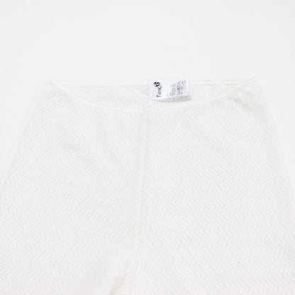 25春夏 ウェーブレース フレア レギンス / LOUNGE WAVE LACE FLARE LEGGINGS パンツ しアー