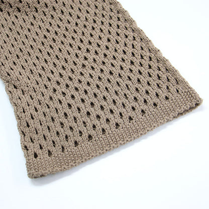 25春夏 メッシュ ニット パンツ / Mesh Knit Pants フレア ウエストゴム コットン