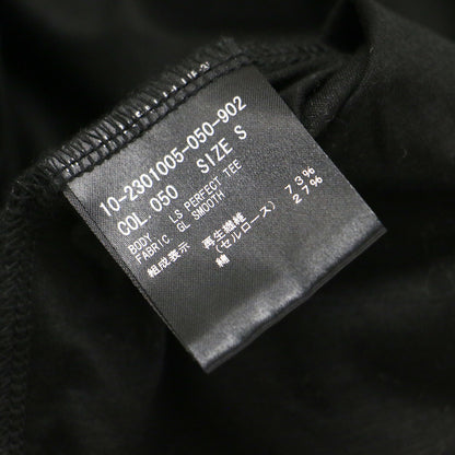 七分袖 Tシャツ / プルオーバー ラウンドネック ミドル丈 微光沢 コットン ウォッシャブル