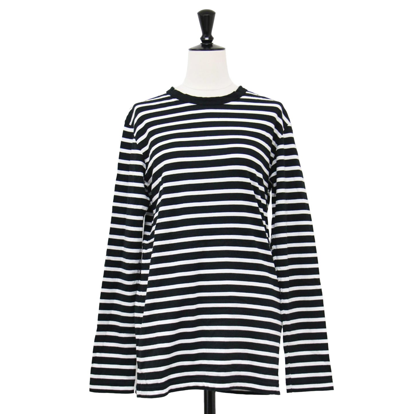 21秋冬 ボーダー ロングスリーブ Tシャツ / COCO Stripe カットソー クルーネック コンパクト コットン
